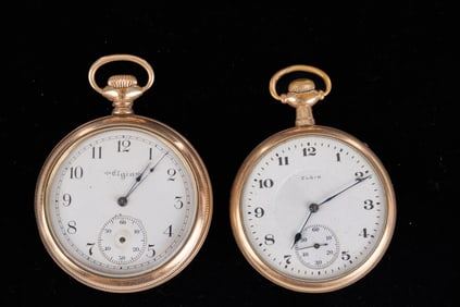 (2) ELGIN POCKET WATCHES