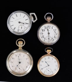 (4) ELGIN POCKET WATCHES