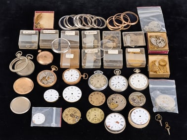 POCKET WATCH PARTS LOT