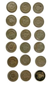 (18) 1883 U.S. LIBERTY HEAD NICKELS (1 of 4)