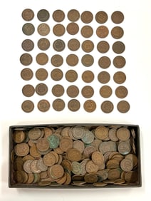 OVER (300) U.S. INDIAN HEAD PENNIES