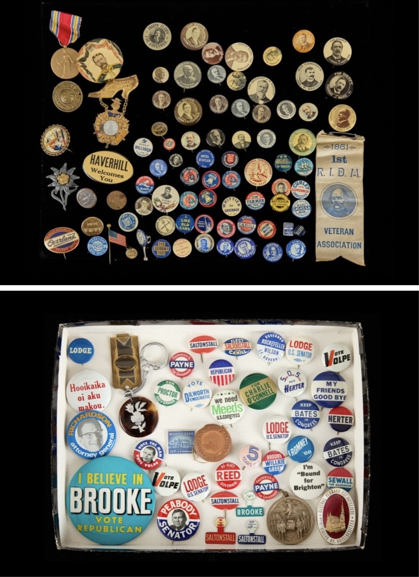 INTERESTING & GENEROUS LOT OF BUTTONS & MEDALS (1 of 16)