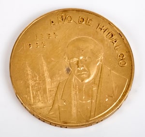 1953 MEXICAN (20) PESOS MIGUEL HIDALGO COIN