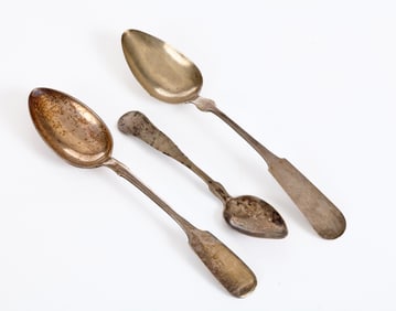 RUSSIAN / W MOULTON TABLESPOONS & McKAY TEASPOON