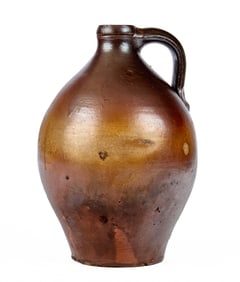 (19th c) OVOID STONEWARE JUG