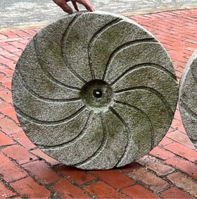 PINWHEEL DRESSED GRANITE MILLSTONE