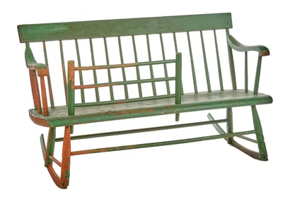 WINDSOR "MAMMY BENCH" in GREEN PAINT