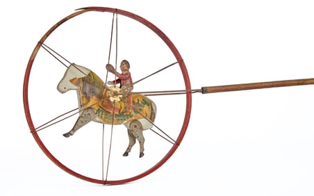 (19th c) CHILD'S ATLANTIC CITY PUSH TOY