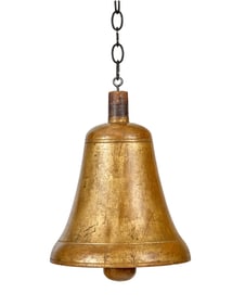 (19th c) WOODEN BELL-FORM TRADE SIGN