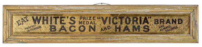 WHITE'S "VICTORIA" BRAND BACON & HAM ADVERT