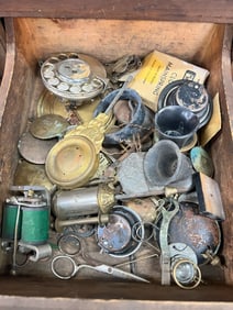 LOT of ANTIQUE CLOCK PARTS