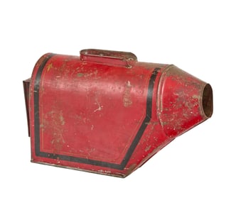 ANTIQUE GROUND COFFEE CATCH BIN with HANDLE