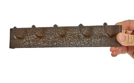 WROUGHT IRON HOOK RACK