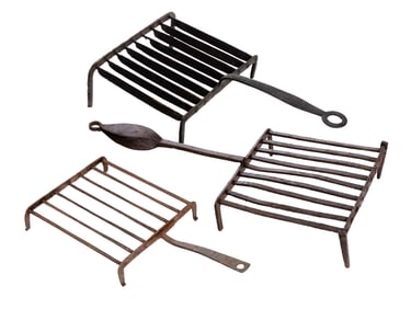 (3) (18th / 19th c) ) HAND WROUGHT GRID IRONS