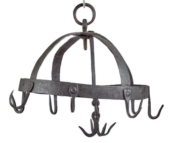 WROUGHT IRON "DUTCH CROWN" GAME RACK