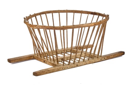 (19th c) LADDER CHEESE BASKET