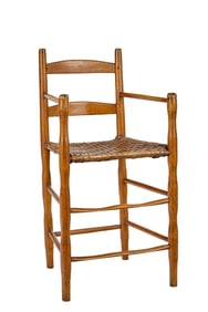 CHILD'S (18th c) COUNTRY LADDER BACK CHAIR