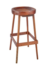 PINE and OAK WORKSHOP STOOL