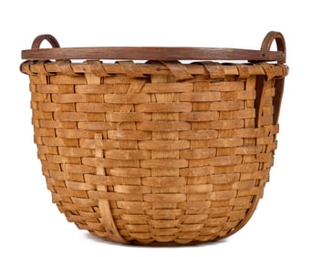 SPLIT ASH BASKET WITH SWING HANDLE