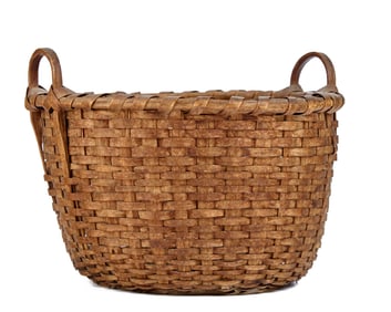 ROUND (2) HANDLE SPLIT ASH BASKET