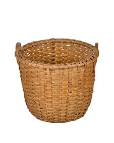 LARGE (2) HANDLED SPLIT ASH BASKET