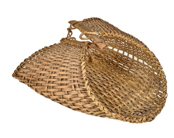 LARGE SPLIT ASH WINNOWING TRAY