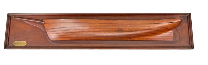 1850 FISHING SCHOONER ESSEX HALF HULL
