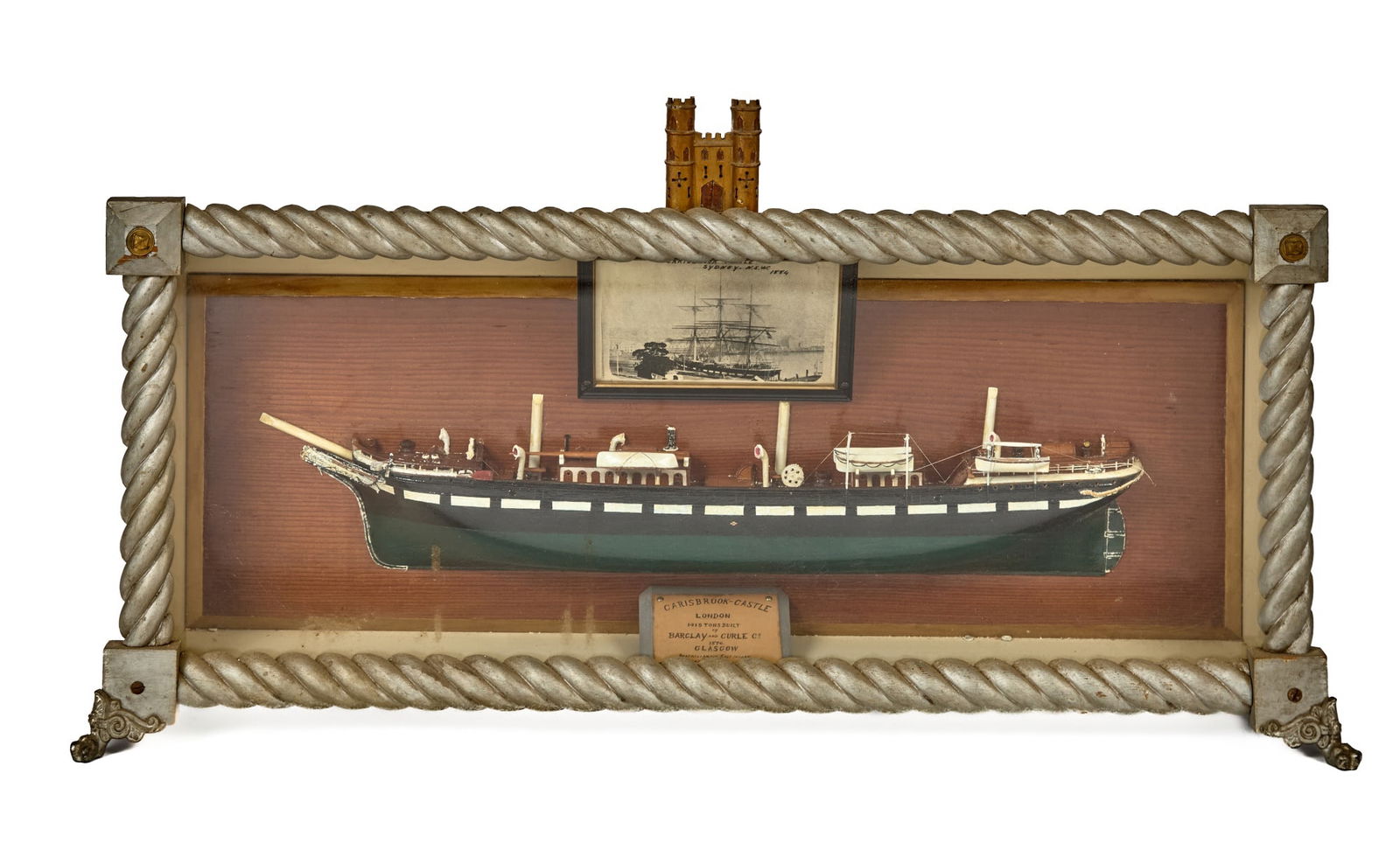 FOLKY CARISBROOK-CASTLE HALF HULL SHADOW BOX (1 of 6)