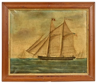 PORTRAIT of the SCHOONER LYDIA GIBBS