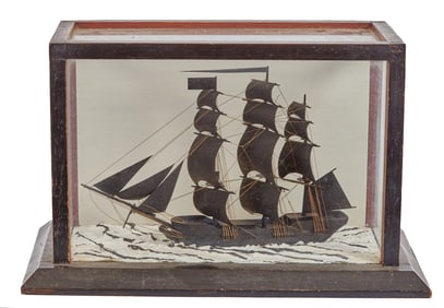 SMALL MODEL of a TALL SHIP dated 1932