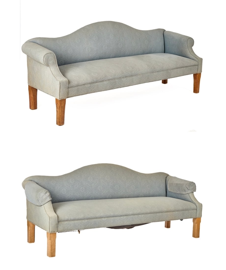 (2) SIMILAR COUNTRY CAMELBACK SOFAS (1 of 7)