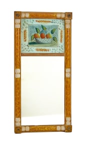 COUNTRY GRAIN PAINTED SPLIT COLUMN MIRROR