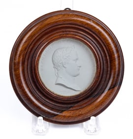JEAN PIERRE DROZ PLASTER PORTRAIT MEDALLION