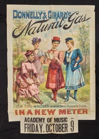 1891 DONNELLY & GIRARD "NATURAL GAS" PLAYBILL