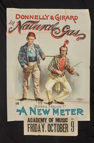 1891 DONNELLY & GIRARD "NATURAL GAS" PLAYBILL