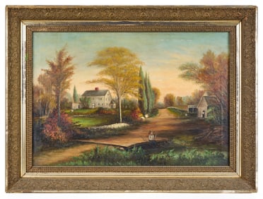 (19th c) JOHN GREENLEAF WHITTIER'S BIRTHPLACE