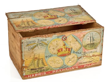 VINTAGE HARRIS PEARSON BAKING, NEWBURYPORT CRATE
