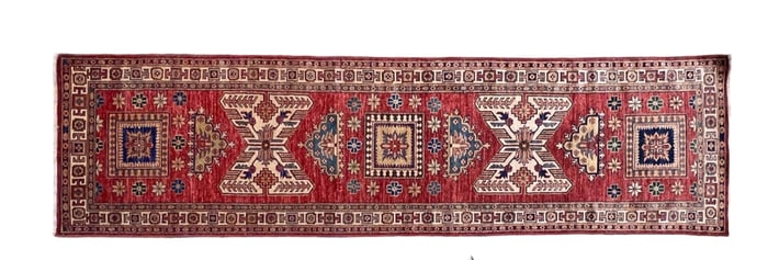 HAND WOVEN KAZAK ORIENTAL RUNNER
