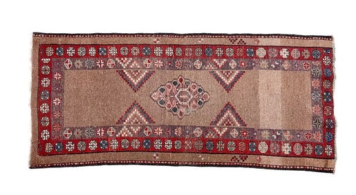 HAND WOVEN OUSHAK ORIENTAL RUNNER