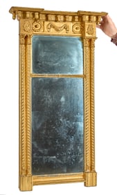 FEDERAL PERIOD LEMON GILT MIRROR