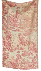 1785 FABRIC "WASHINGTON and AMERICAN INDEPENDANCE"