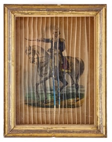 RARE THREE DIMENSIONAL CURRIER & IVES SHADOW BOX