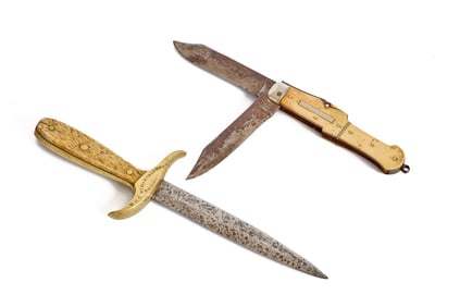 1853 WHG VICTORY and LIBERTY DAGGER & JACKKNIFE