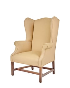 CHIPPENDALE STYLE MAHOGANY EASY CHAIR
