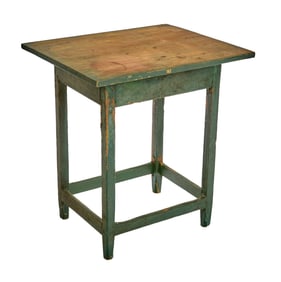 (19th c) STAND in GREEN PAINT