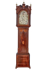 LATE (18th)c ENGLISH MAHOGANY  TALL CLOCK