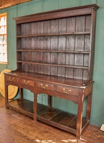LATE (19th c) OAK DRESSER