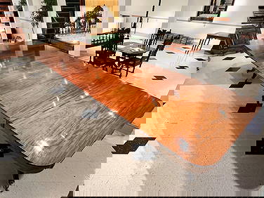 REGENCY MAHOGANY (2) PEDESTAL BANQUET TABLE (1 of 18)