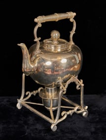 LATE (18TH) C. CHINESE TEA KETTLE ON STAND