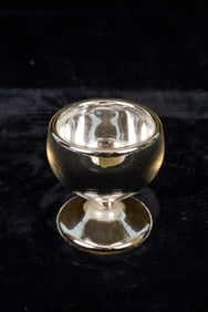 (19th c) MERCURY GLASS SALT